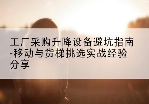 乌鲁木齐移动式升降机怎么选-工厂采购升降设备避坑指南-移动与货梯挑选实战经验分享
